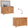 vidaXL Putekasse 90x50x58 cm heltre teak