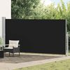 vidaXL Uttrekkbar sidemarkise 160 x 500 cm svart