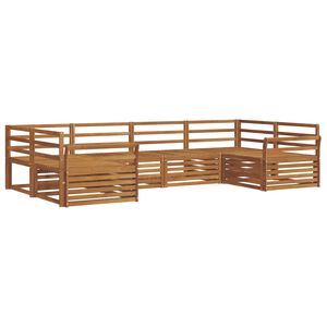 vidaXL Utend&oslash;rs sofa-sett 6 pcs Naturlig