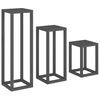 vidaXL Plantestativer 3 stk grå heltre furu