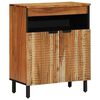vidaXL Serviesskap med hylle Brun 60 x 33,5 x 75 cm Massiv mango tre