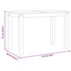 vidaXL Spisebord PANAMA 112x60x75 cm heltre furu