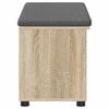 vidaXL Gangbenk Sonoma eik 80 x 38 x 46 cm Konstruert treverk og stoff