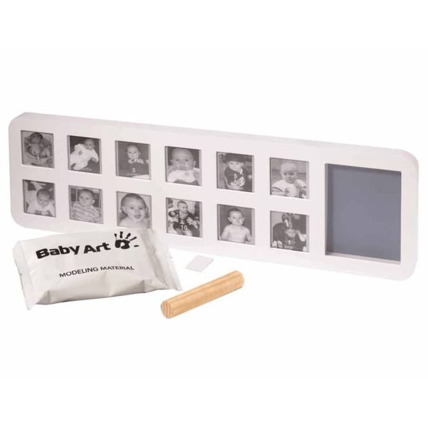 Baby Art Fotoramme My First Year hvit 34120085