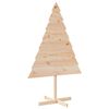 vidaXL Juletre av tre til pynt 150 cm heltre