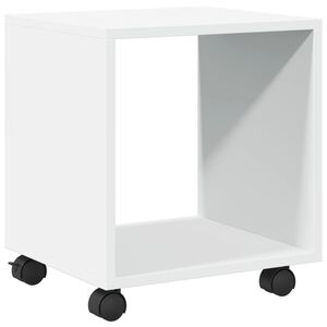vidaXL Rulleskap hvit 37x33x42,5 cm konstruert tre
