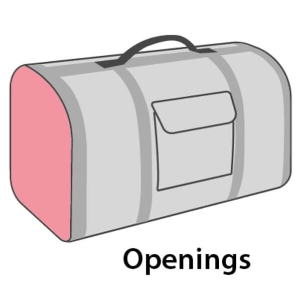 FLAMINGO B&aelig;reveske for kj&aelig;ledyr Chloe 2 brun 45x26x26 cm