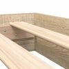vidaXL Bokhylle Seng Sonoma eik 140 x 200 cm Konstruert tre