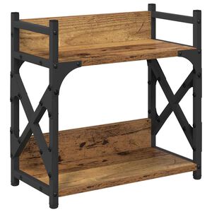 vidaXL Skiverstativ Gamle tre 40 x 20 x 40 cm Konstruert tre