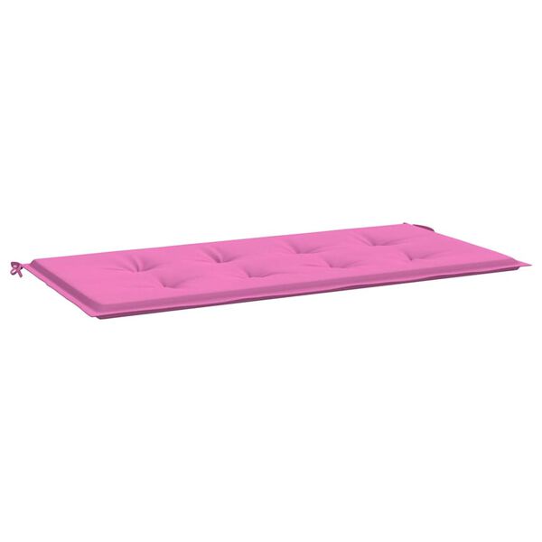 vidaXL Hagebenkpute Rosa 100 x 50 x 4 cm Oxford-stoff