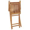 vidaXL Klappstoler 2 stk heltre teak
