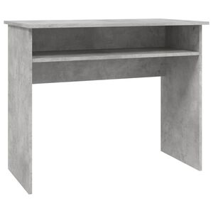 vidaXL Skrivebord betonggr&aring; 90x50x74 cm konstruert tre
