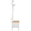 vidaXL Gangskap med hylle FLORO Hvit 50 x 40 x 158 cm Massiv furu