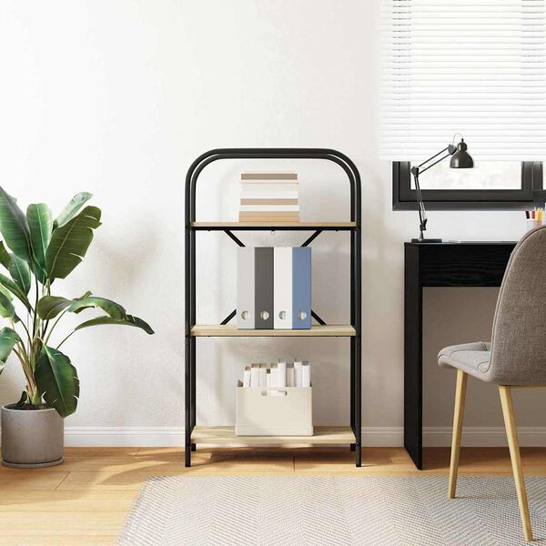 vidaXL Bokhylle Sonoma eik 60 x 30 x 109 cm Konstruert tre