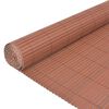 vidaXL Hage Hegning Brun 150 x 500 cm PVC