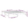 vidaXL Uttrekkbar dagseng 2x(75x190) cm heltre furu