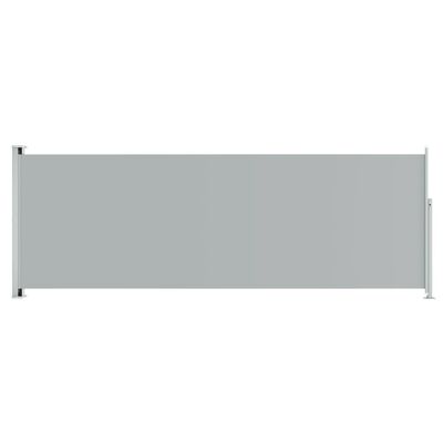 vidaXL Uttrekkbar sidemarkise 220x600 cm grå