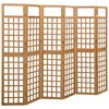 vidaXL Romdeler/espalier 6 paneler heltre gran 242,5x180 cm