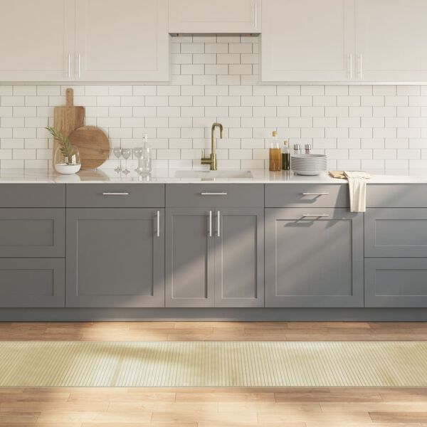 vidaXL Teppe rektangul&aelig;r lys naturell 60x500 cm bambus