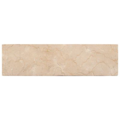 vidaXL Vask 45x30x12 cm marmor høyglans krem