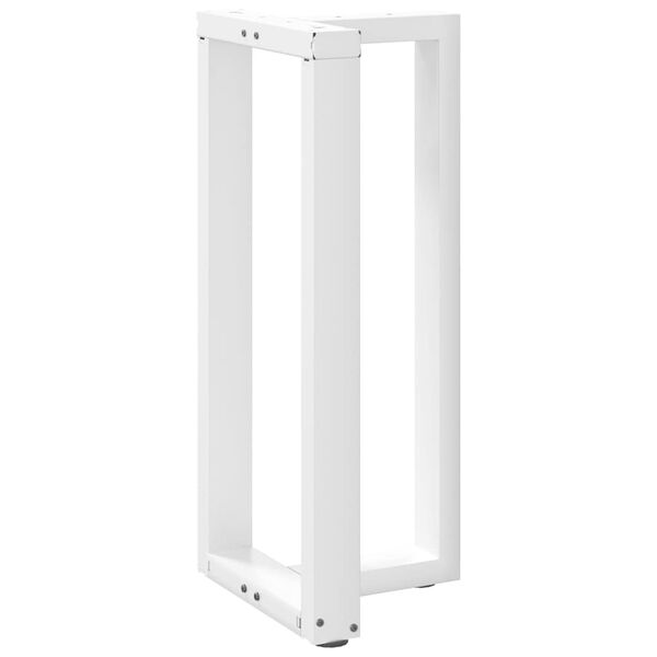 vidaXL Barbordben T-formet 2 stk hvit 40x35x(90-91) cm st&aring;l