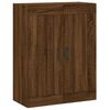 vidaXL Highboard brun eik 69,5x34x180 cm konstruert tre