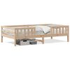 vidaXL Sengeramme uten madrass 90x190 cm heltre furu