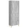 vidaXL Skapsett 2 pcs Gr&aring; Sonoma 66 x 34,5 x 90 cm Konstruert tre