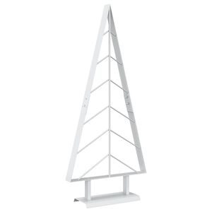 vidaXL Juletre i metall med fot KUOPIO 90 cm St&aring;l Hvit