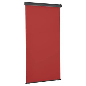 vidaXL Sidemarkise for balkong 125x250 cm r&oslash;d