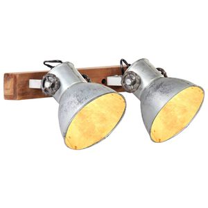 vidaXL Industriell vegglampe s&oslash;lv 45x25 cm E27