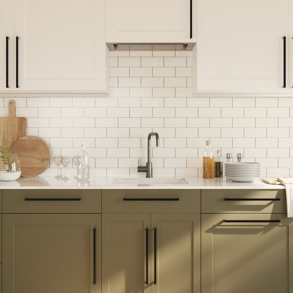 vidaXL Skaph&aring;ndtak 20 stk svart 320 mm rustfritt st&aring;l