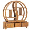 vidaXL Skap med yin yang hylle 100x26x112 cm heltre teak