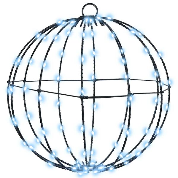 vidaXL Kule med 192 LED 2 pcs Kaldhvit 31,5 x 31,5 x 32 cm Metall