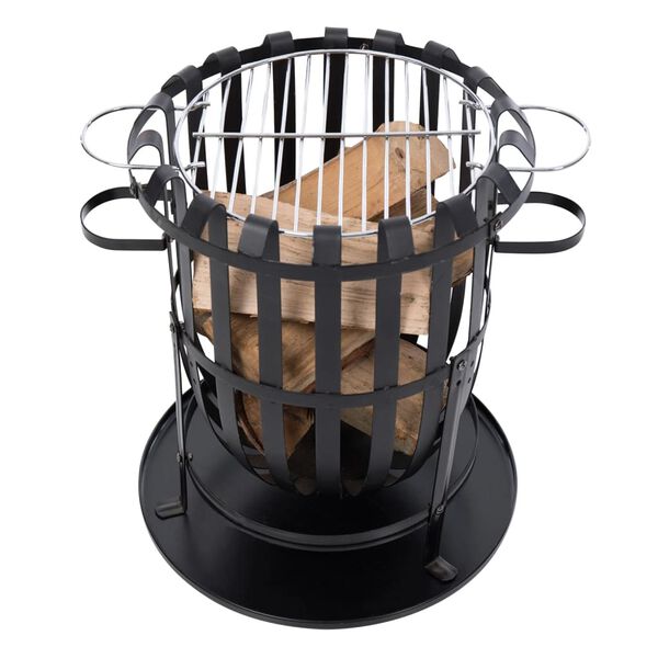 RedFire Bålkurv Dallas svart stål
