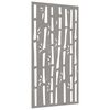 vidaXL Veggdekorasjon til hage 105x55 cm cortenst&aring;l bambusdesign