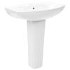 vidaXL Servant frittst&aring;ende sokkel keramisk hvit 650x520x200 mm