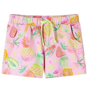 vidaXL Barneshorts med snor myk rosa 104