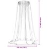 vidaXL Myggnett for paraply 220 netting hvit Φ330x250 cm