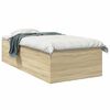 vidaXL Gulvsengramme Sonoma eik 80 x 200 cm Konstruert tre