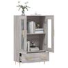 vidaXL Highboard gr&aring; sonoma 69,5x31x115 cm konstruert tre