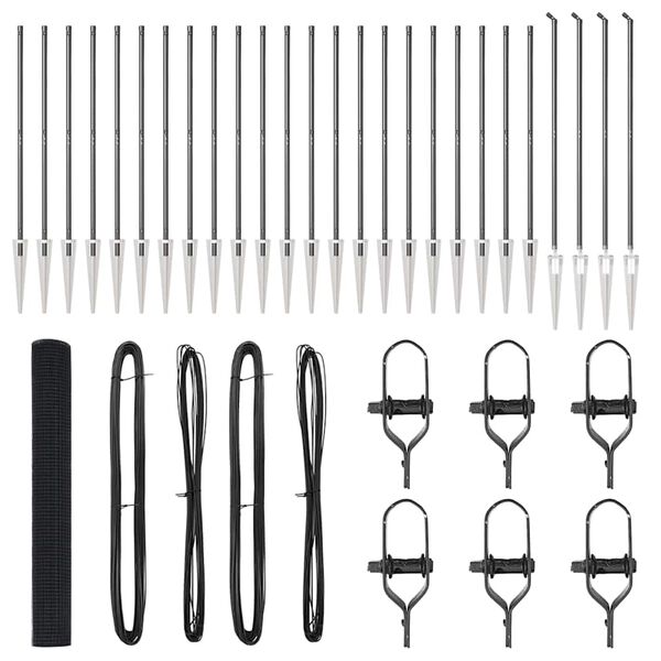 vidaXL Gjerdep&aring;le Gr&aring; 50 x 1,4 m (16 x 16 mm nett) St&aring;l og PVC