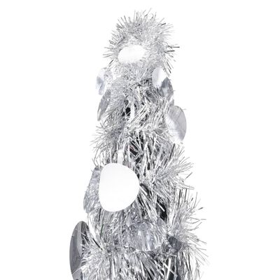 vidaXL Pop-up kunstig juletre sølv 120 cm PET