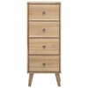 vidaXL Kommode 40x30x100 cm heltre teak