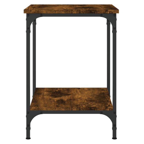 vidaXL Salongbord røkt eik 40x40x55 cm konstruert tre