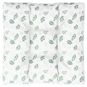 vidaXL Pallepute bladm&oslash;nster 80x80x12 cm stoff