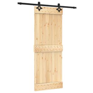 vidaXL Skyved&oslash;r 80 x 210 cm Massiv Furu Tre (Ubehandlet)
