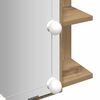 vidaXL Speilskap med LED artisan eik 70x16,5x60 cm