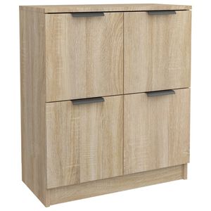 vidaXL Skjenk sonoma eik 60x30x70 cm konstruert tre