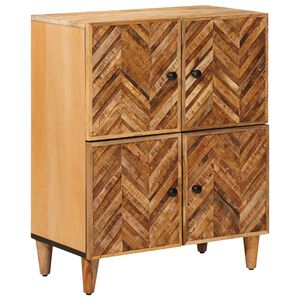 vidaXL Oppbevaringsskap Brun 60 x 33,5 x 75 cm Massiv mango tre